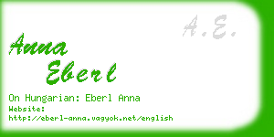 anna eberl business card